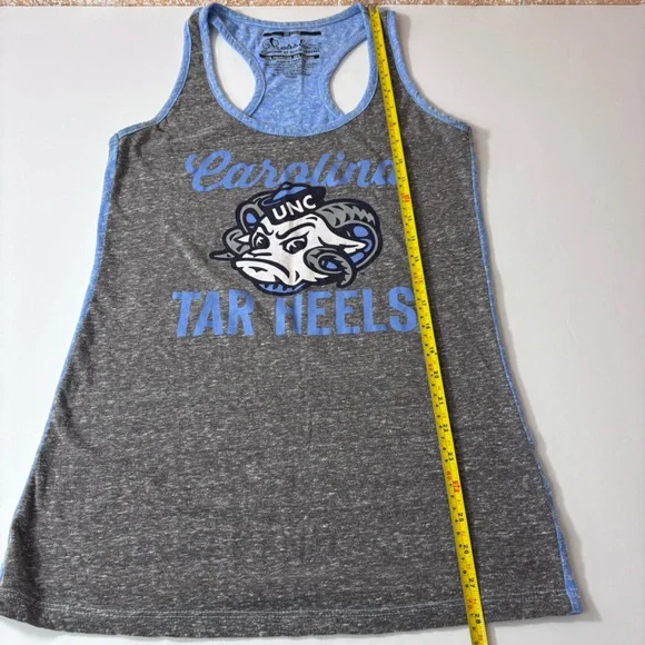 Pressbox Royce Apparel UNC Carolina Tar Heels Razorback Tank Top Blue Gray Sz M - Picture 7 of 8